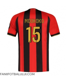 OGC Nice Youssoufa Moukoko #15 Tricou Fotbal Replică 2024-25 Barbati Acasa